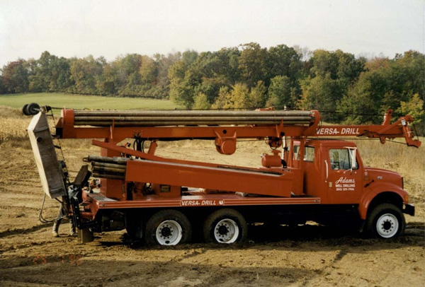 well drilling truck